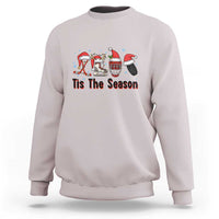 Funny Ice Hockey Christmas Gift Sweatshirt Tis The Season - Wonder Print Shop