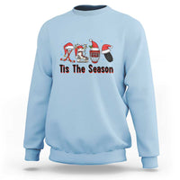Funny Ice Hockey Christmas Gift Sweatshirt Tis The Season - Wonder Print Shop