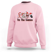 Funny Ice Hockey Christmas Gift Sweatshirt Tis The Season - Wonder Print Shop