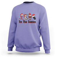 Funny Ice Hockey Christmas Gift Sweatshirt Tis The Season - Wonder Print Shop