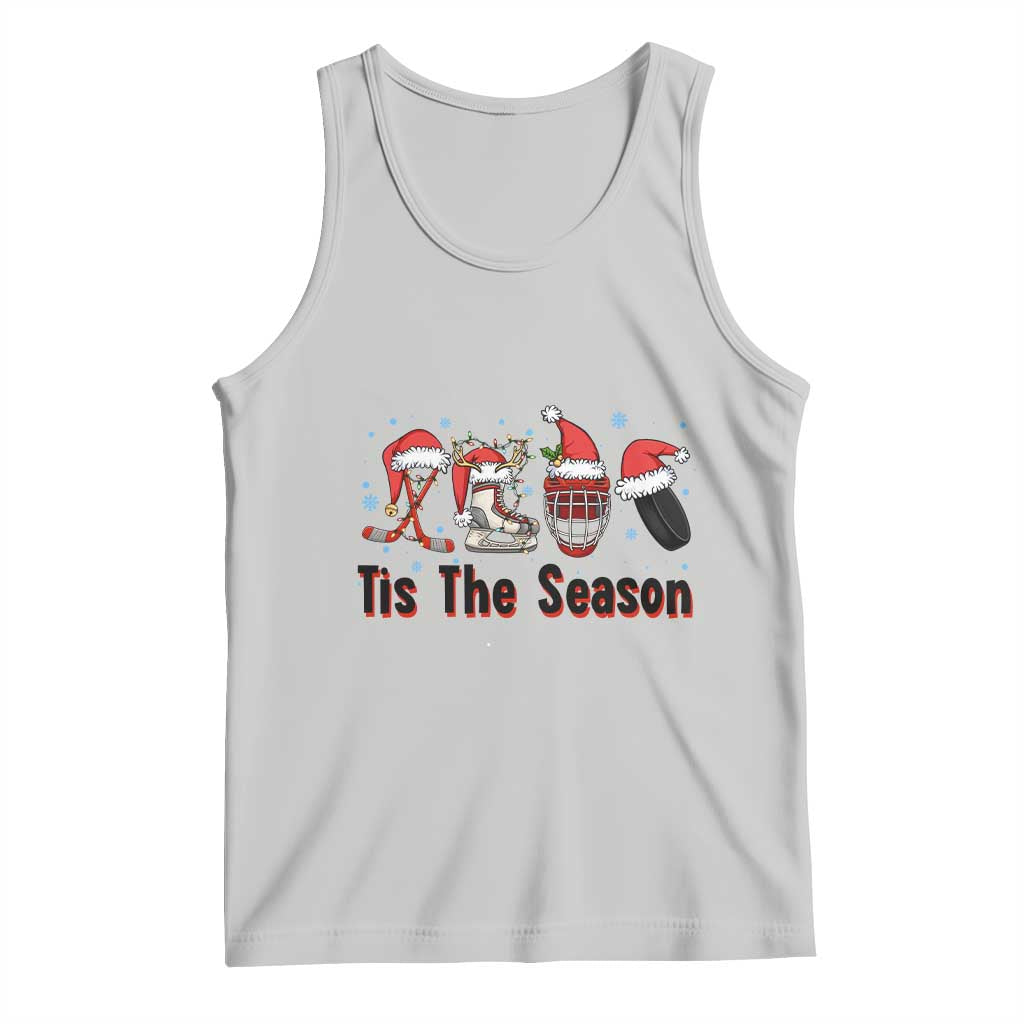 Funny Ice Hockey Christmas Gift Tank Top Tis The Season - Wonder Print Shop