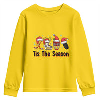 Funny Ice Hockey Christmas Gift Youth Sweatshirt Tis The Season - Wonder Print Shop