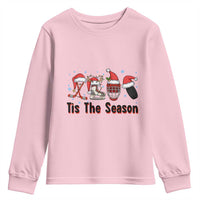 Funny Ice Hockey Christmas Gift Youth Sweatshirt Tis The Season - Wonder Print Shop