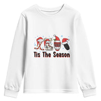 Funny Ice Hockey Christmas Gift Youth Sweatshirt Tis The Season - Wonder Print Shop