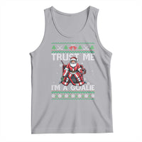 Trust Me Im A Goalie Tank Top Santa Hockey Goalie Ugly Sweater Gift - Wonder Print Shop