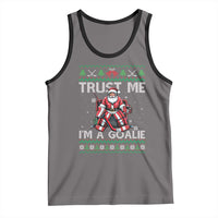 Trust Me Im A Goalie Tank Top Santa Hockey Goalie Ugly Sweater Gift - Wonder Print Shop