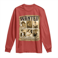 Well Behaved Women Seldom Make History Long Sleeve Shirt Vintage Feminist Poster - Wonder Print Shop
