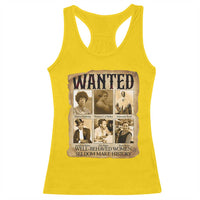 Well Behaved Women Seldom Make History Racerback Tank Top Vintage Feminist Poster - Wonder Print Shop