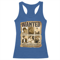 Well Behaved Women Seldom Make History Racerback Tank Top Vintage Feminist Poster - Wonder Print Shop
