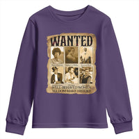 Well Behaved Women Seldom Make History Youth Sweatshirt Vintage Feminist Poster - Wonder Print Shop
