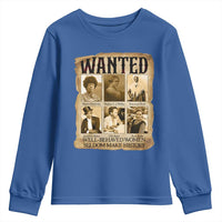 Well Behaved Women Seldom Make History Youth Sweatshirt Vintage Feminist Poster - Wonder Print Shop