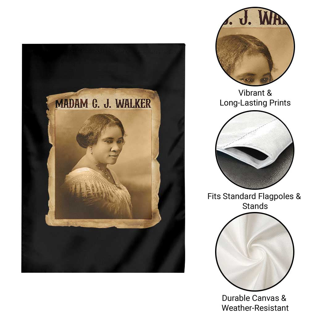 Madam CJ Walker Garden Flag Female Empowerment History Gift - Wonder Print Shop