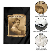 Madam CJ Walker Garden Flag Female Empowerment History Gift - Wonder Print Shop