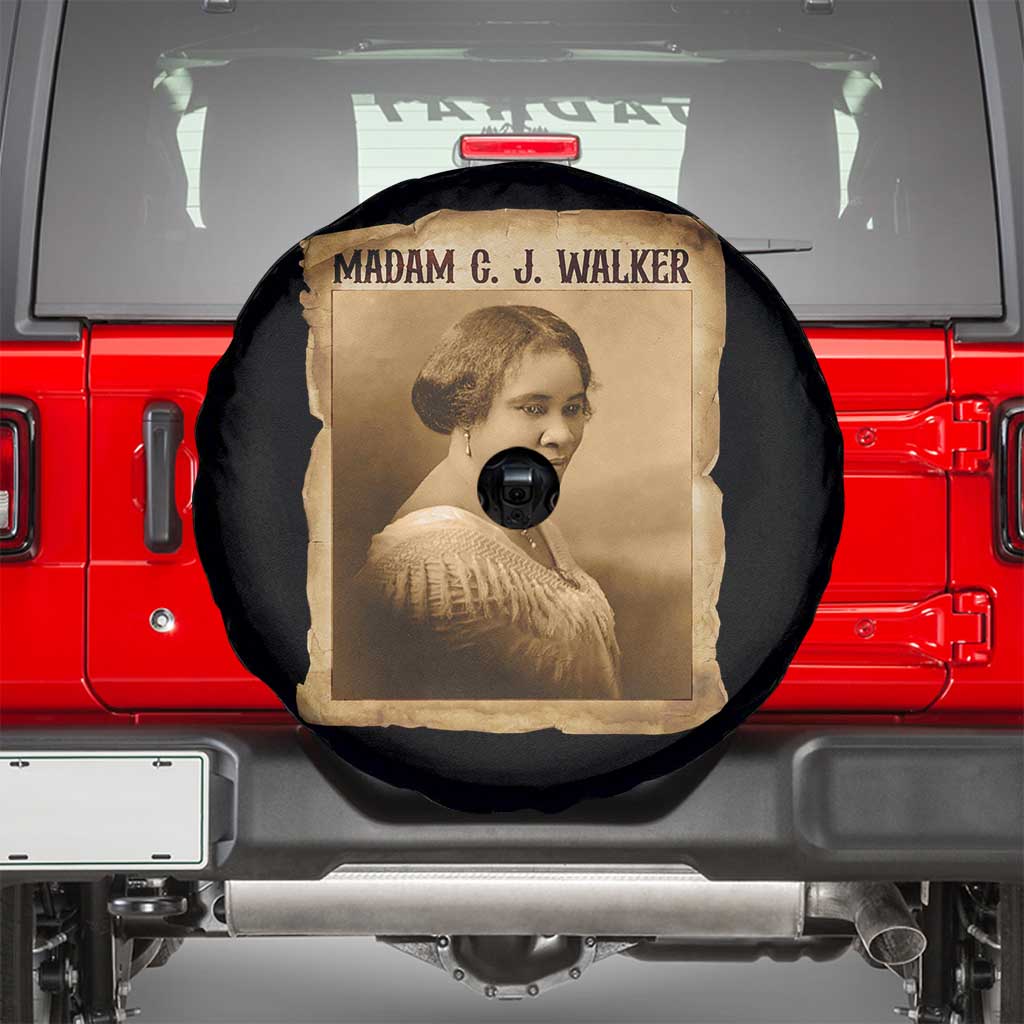 Madam CJ Walker Spare Tire Cover Female Empowerment History Gift - Wonder Print Shop