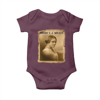 Madam CJ Walker Baby Onesie Female Empowerment History Gift - Wonder Print Shop