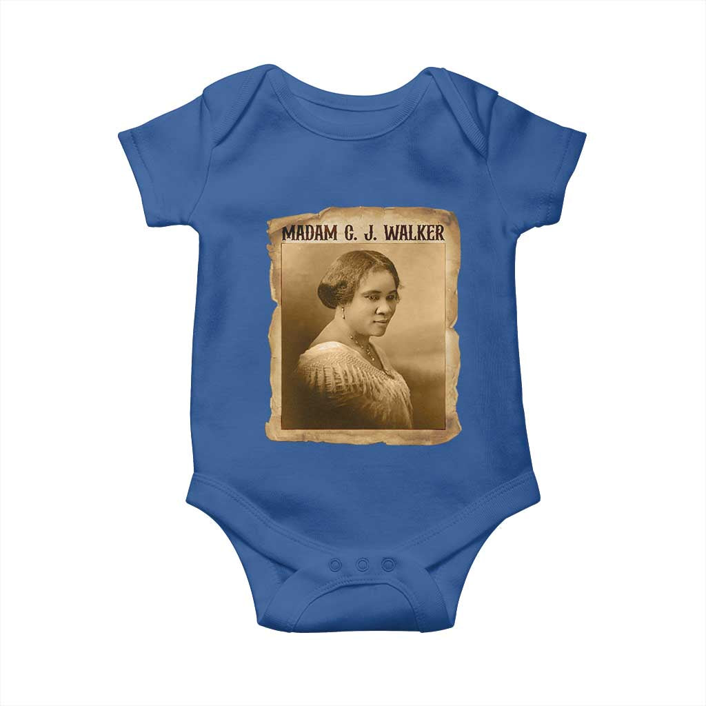 Madam CJ Walker Baby Onesie Female Empowerment History Gift - Wonder Print Shop