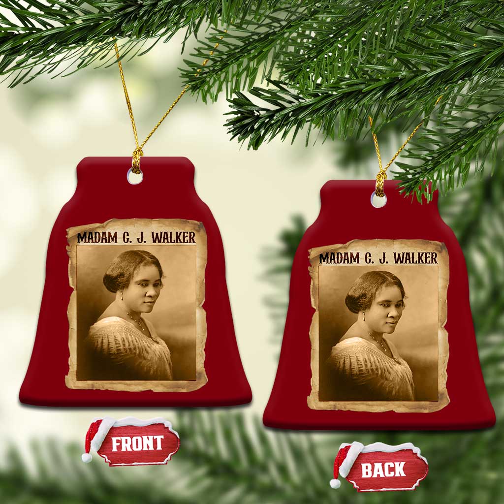 Madam CJ Walker Ceramic Ornament Female Empowerment History Gift - Wonder Print Shop