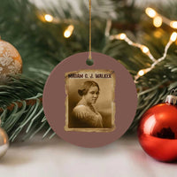 Madam CJ Walker Ceramic Ornament Female Empowerment History Gift - Wonder Print Shop