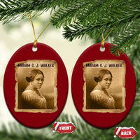 Madam CJ Walker Ceramic Ornament Female Empowerment History Gift - Wonder Print Shop