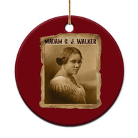Madam CJ Walker Ceramic Ornament Female Empowerment History Gift - Wonder Print Shop