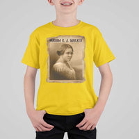 Madam CJ Walker T Shirt For Kid Female Empowerment History Gift - Wonder Print Shop