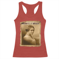 Madam CJ Walker Racerback Tank Top Female Empowerment History Gift - Wonder Print Shop