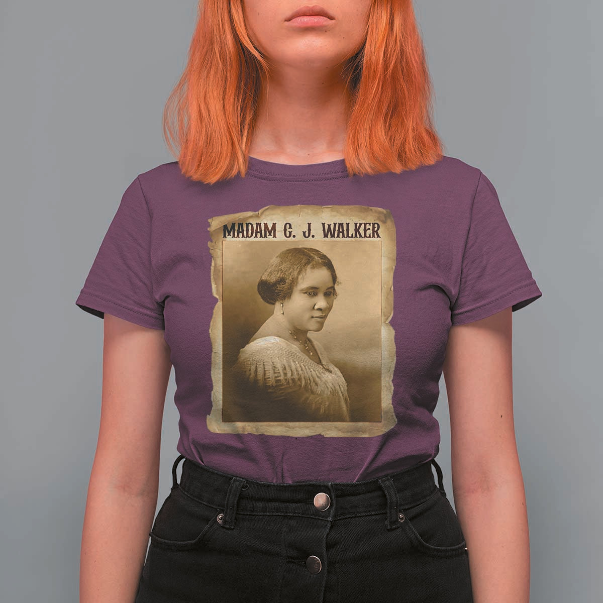 Madam CJ Walker T Shirt For Women Female Empowerment History Gift - Wonder Print Shop