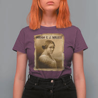 Madam CJ Walker T Shirt For Women Female Empowerment History Gift - Wonder Print Shop