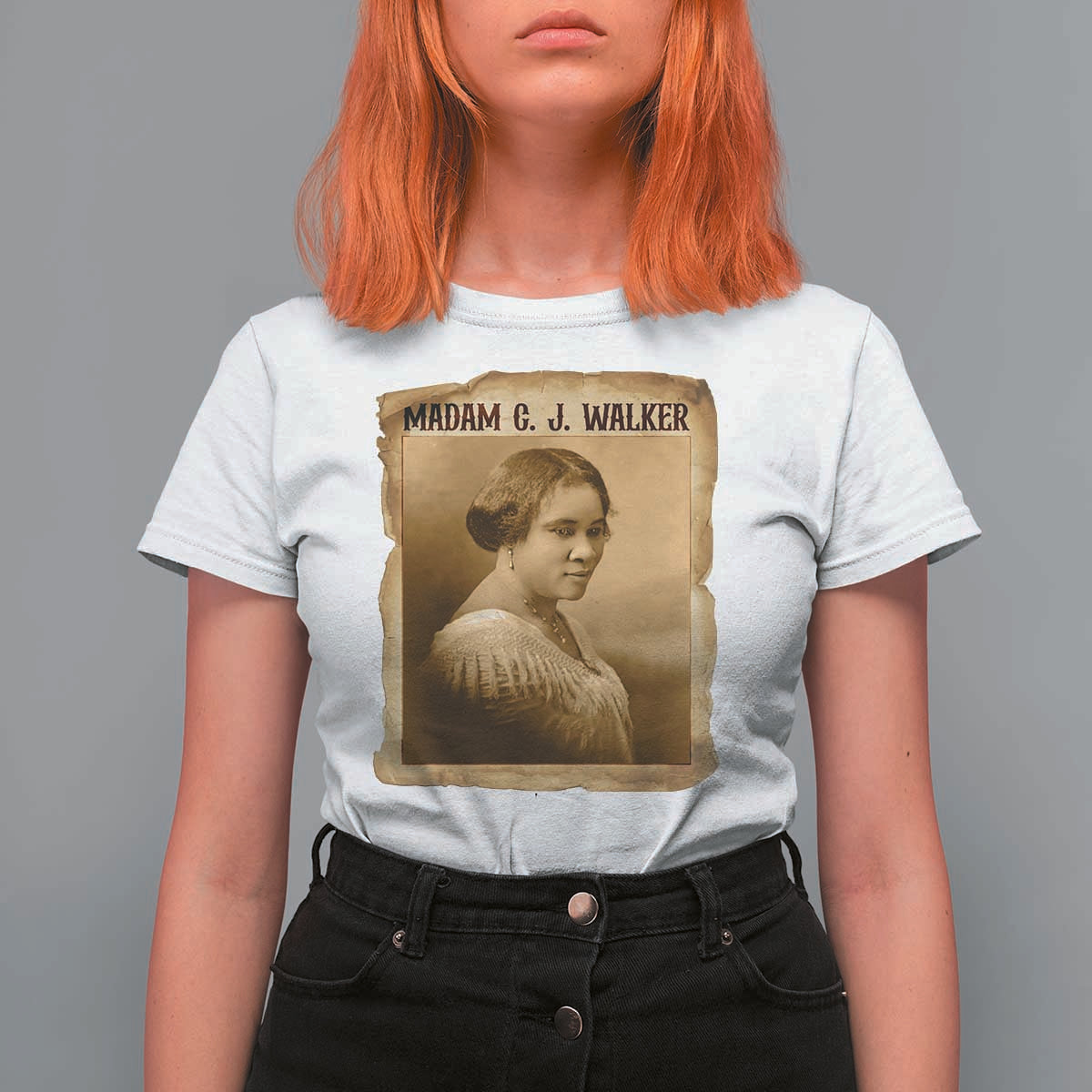Madam CJ Walker T Shirt For Women Female Empowerment History Gift - Wonder Print Shop