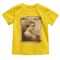 Madam CJ Walker Toddler T Shirt Female Empowerment History Gift - Wonder Print Shop
