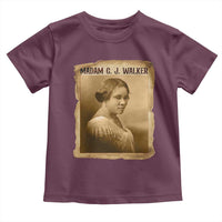Madam CJ Walker Toddler T Shirt Female Empowerment History Gift - Wonder Print Shop