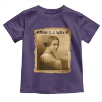Madam CJ Walker Toddler T Shirt Female Empowerment History Gift - Wonder Print Shop
