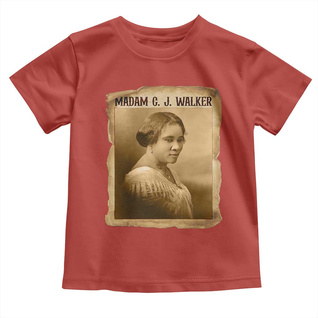 Madam CJ Walker Toddler T Shirt Female Empowerment History Gift - Wonder Print Shop
