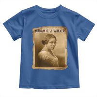 Madam CJ Walker Toddler T Shirt Female Empowerment History Gift - Wonder Print Shop