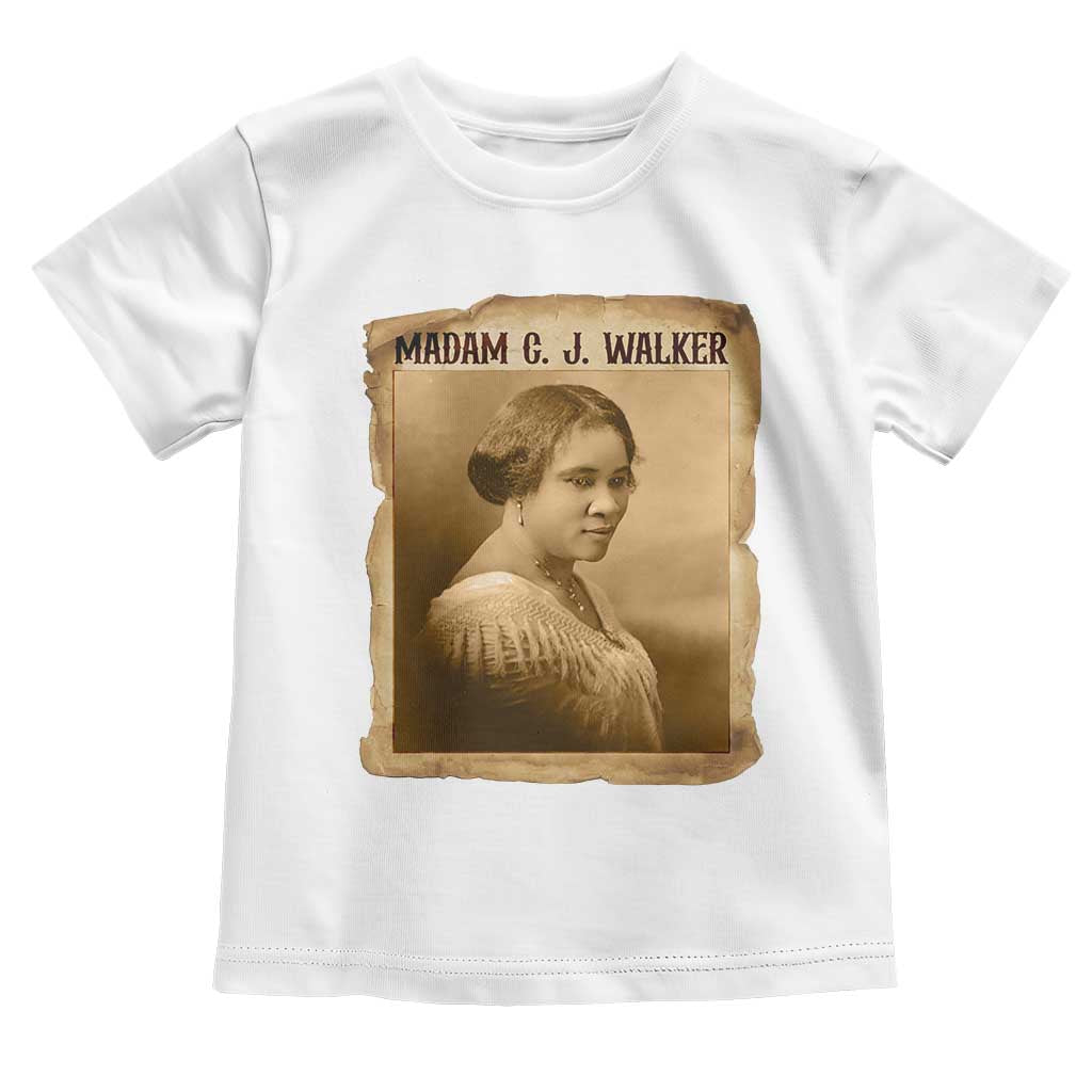 Madam CJ Walker Toddler T Shirt Female Empowerment History Gift - Wonder Print Shop