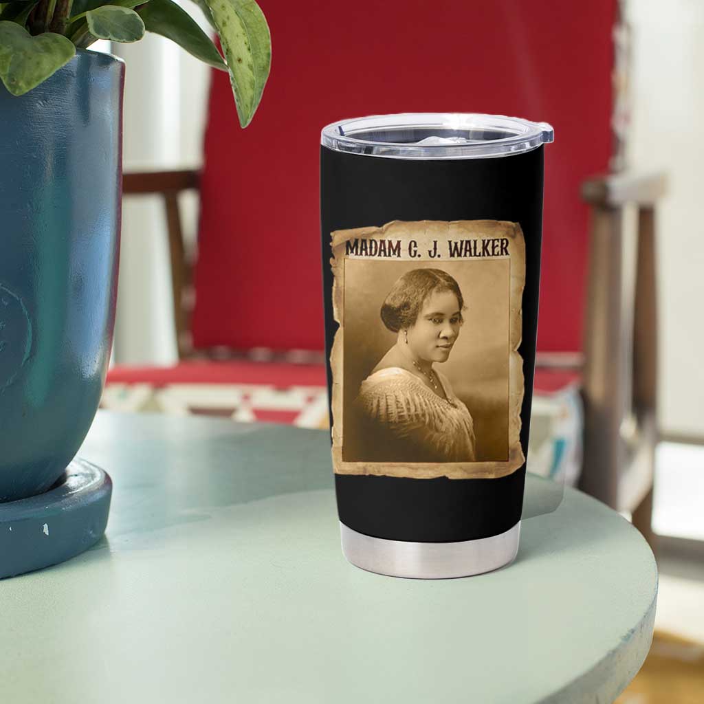 Madam CJ Walker Tumbler Cup Female Empowerment History Gift - Wonder Print Shop