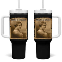 Madam CJ Walker Tumbler With Handle Female Empowerment History Gift - Wonder Print Shop