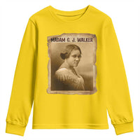 Madam CJ Walker Youth Sweatshirt Female Empowerment History Gift - Wonder Print Shop