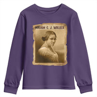 Madam CJ Walker Youth Sweatshirt Female Empowerment History Gift - Wonder Print Shop