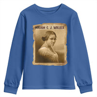 Madam CJ Walker Youth Sweatshirt Female Empowerment History Gift - Wonder Print Shop