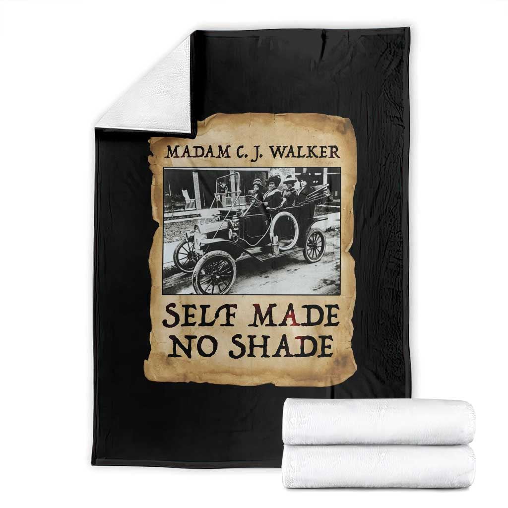 Madam CJ Walker Self Made Millionaire Throw Blanket Strong Black Woman Leader - Wonder Print Shop