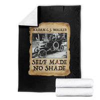 Madam CJ Walker Self Made Millionaire Throw Blanket Strong Black Woman Leader - Wonder Print Shop