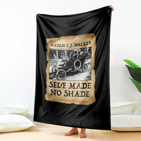 Madam CJ Walker Self Made Millionaire Throw Blanket Strong Black Woman Leader - Wonder Print Shop