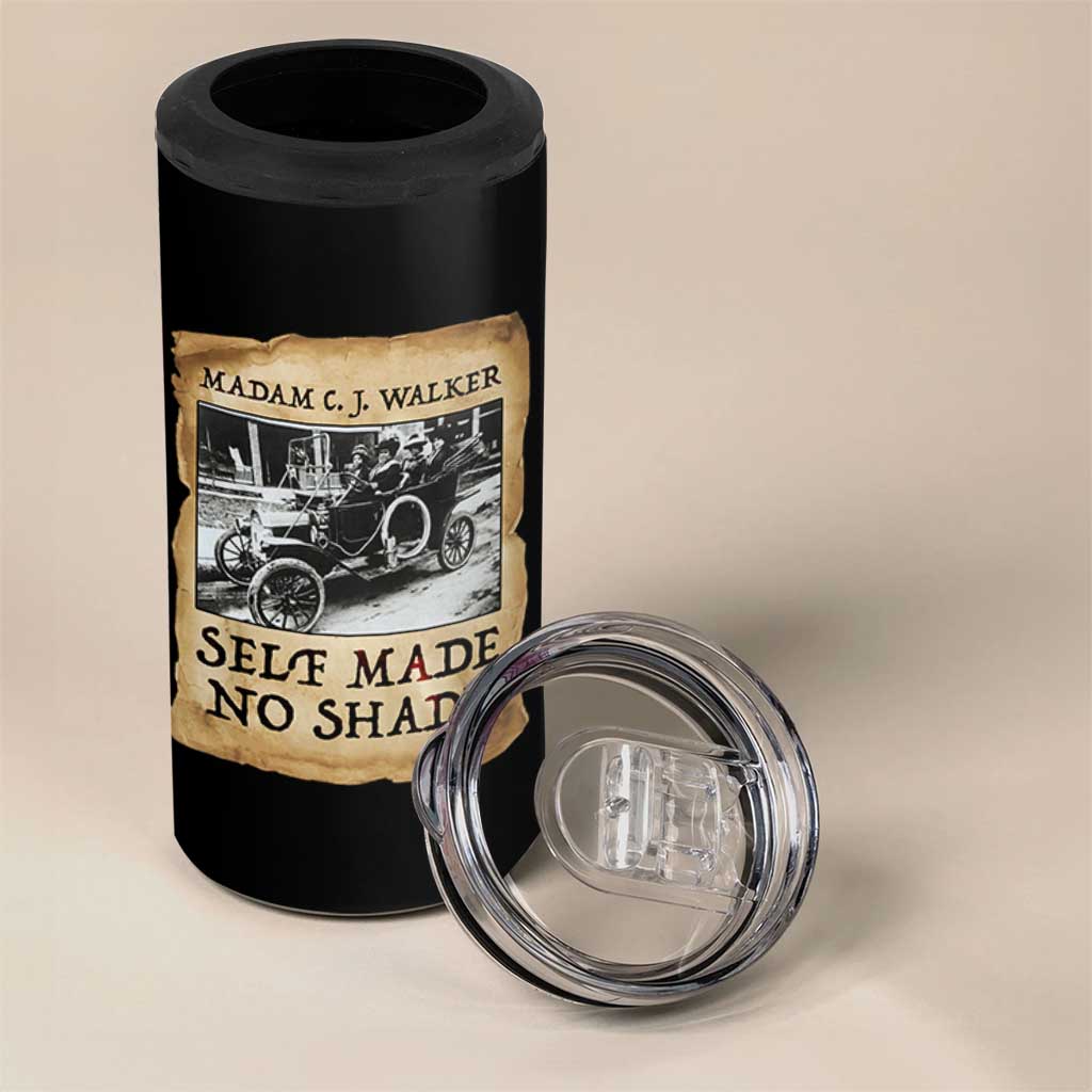 Madam CJ Walker Self Made Millionaire 4 in 1 Can Cooler Tumbler Strong Black Woman Leader - Wonder Print Shop