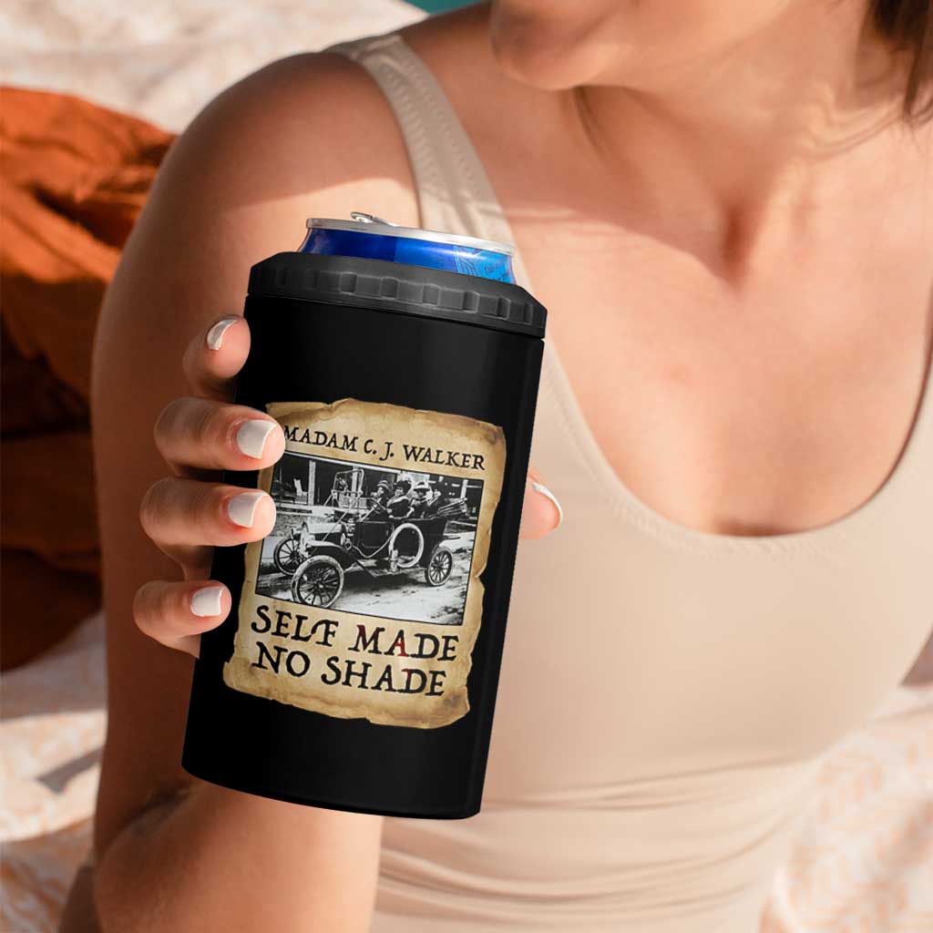 Madam CJ Walker Self Made Millionaire 4 in 1 Can Cooler Tumbler Strong Black Woman Leader - Wonder Print Shop