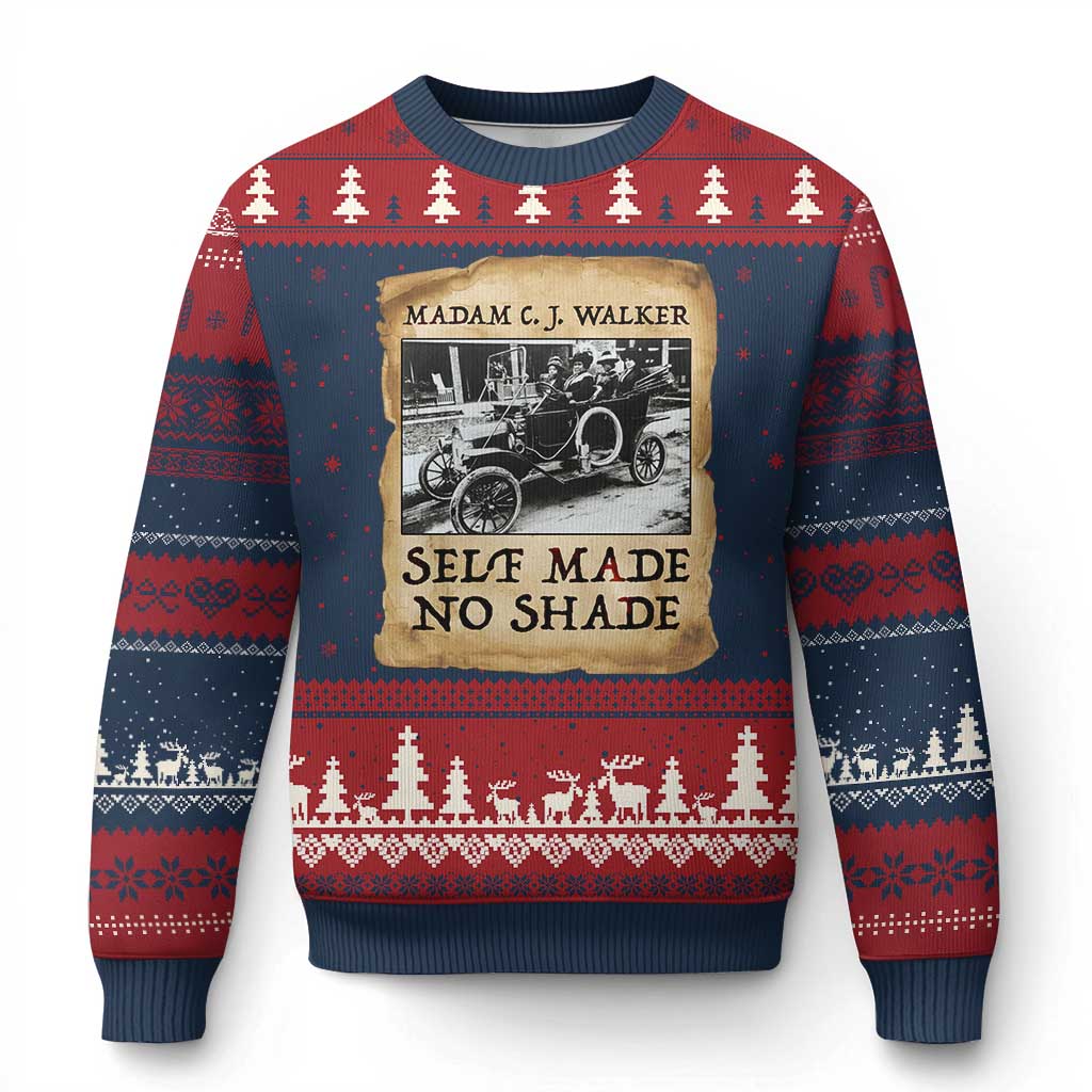 Madam CJ Walker Self Made Millionaire Ugly Christmas Sweater Strong Black Woman Leader - Wonder Print Shop