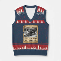 Madam CJ Walker Self Made Millionaire V-Neck Knit Sweater Vest Strong Black Woman Leader - Wonder Print Shop