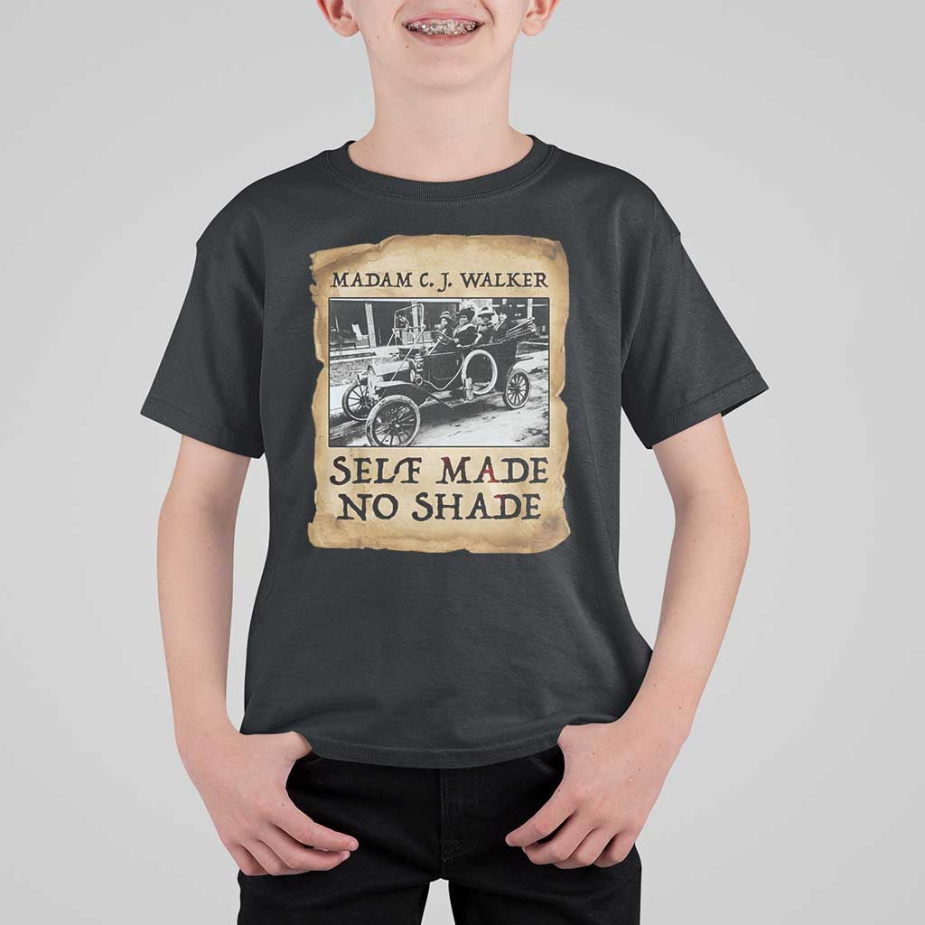 Madam CJ Walker Self Made Millionaire T Shirt For Kid Strong Black Woman Leader - Wonder Print Shop