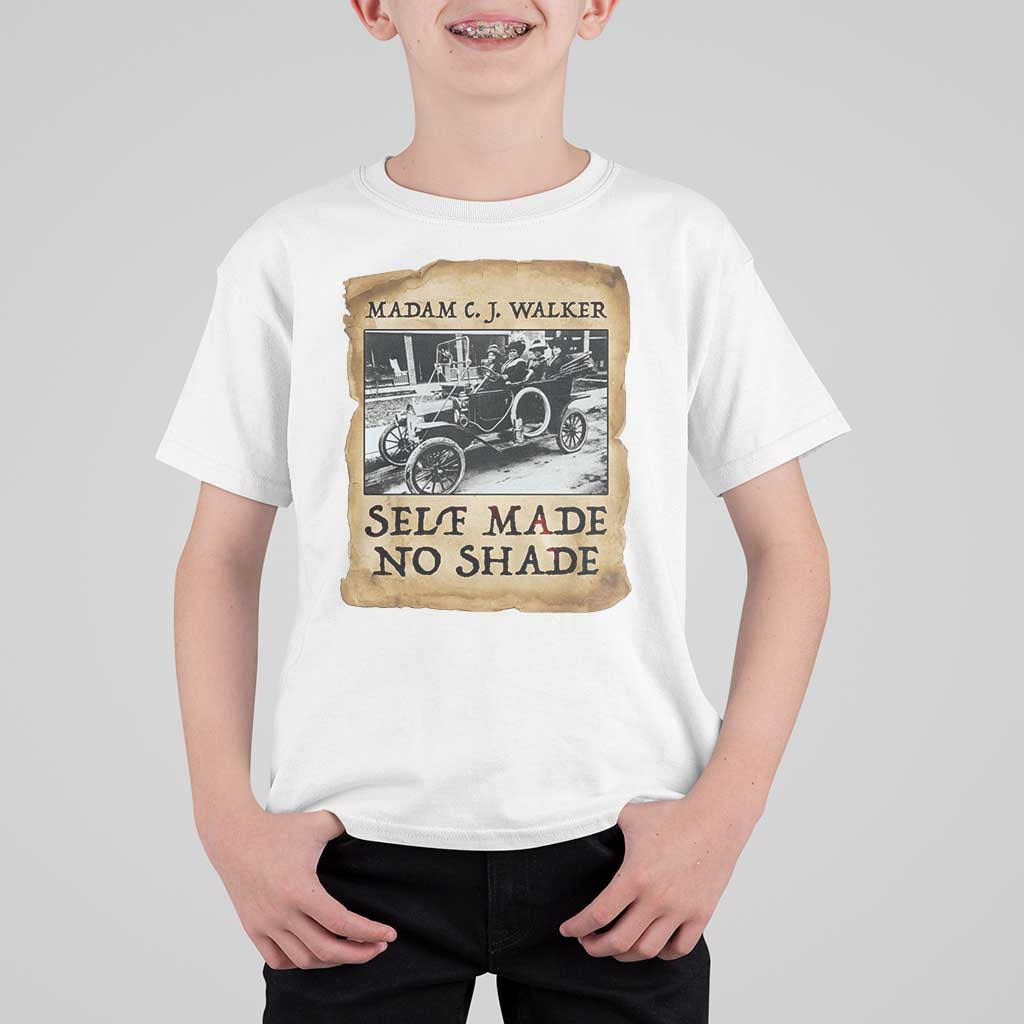 Madam CJ Walker Self Made Millionaire T Shirt For Kid Strong Black Woman Leader - Wonder Print Shop