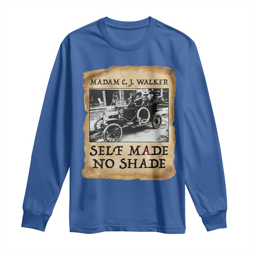 Madam CJ Walker Self Made Millionaire Long Sleeve Shirt Strong Black Woman Leader - Wonder Print Shop